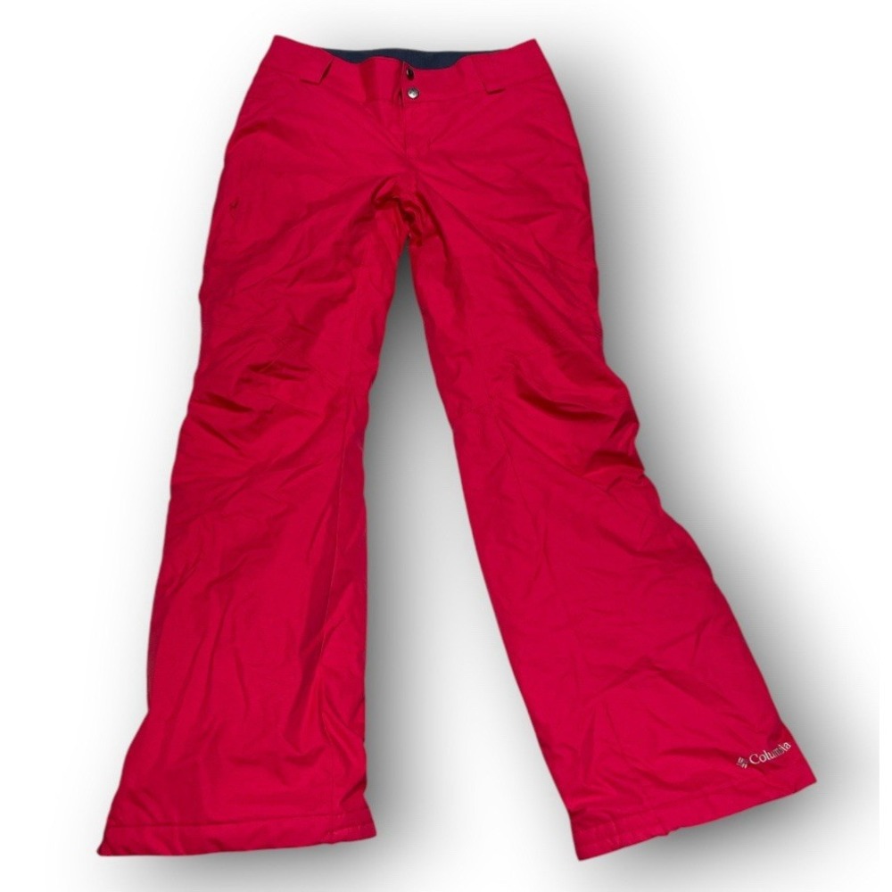 Columbia Women's Omni-Tech Snow Pants Pink Insulated Waterproof Size XS 27"x29"